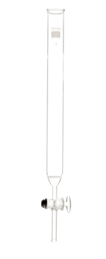 Coluna Cromatográfica com torneira de vidro e placa porosa Filtrante ( d x h ) 